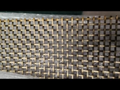 Kuningan Antiques Baja tahan karat Hias Metal Wire Mesh Grilles Teknik Tenun Satin Finish