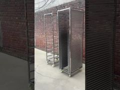 Restoran Baker 6 12 15 32 Lapisan Kereta Troli Roti Stainless Steel Rak Loyang