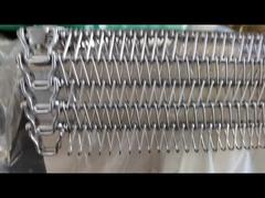 Sabuk Konveyor Wire Mesh Spiral Baja Tahan Karat Food Grade
