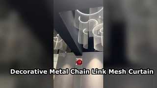 Wire Mesh Dekoratif Tautan Rantai Aluminium