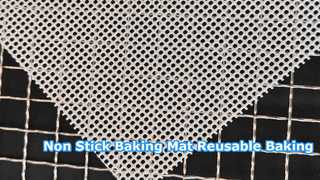 Matras Jaring Silikon Anti Lengket Bebas BPA Anti Selip Tahan Panas Food Grade yang Dapat Digunakan Kembali untuk Kue Kering