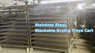 Keranjang Baki Pengeringan Stackable Stainless Steel