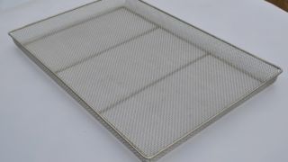 Tenun Logam Aman untuk Makanan 80X100 40*60Cm SS304 316 Baki Jaring Kawat Baja Tahan Karat untuk Oven Roti