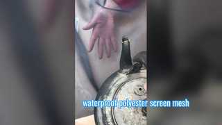 Jaring Layar Poliester Warna Hitam 65 Mikron Tahan Air