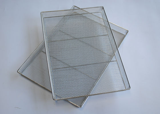 Dipoles 100kg Ss Wire Mesh Tray Tenunan Tahan Lama