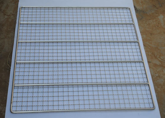 Oven Barbecue Net Cooking 2mm Stainless Steel Wire Mesh Grill Untuk Memanggang Makanan