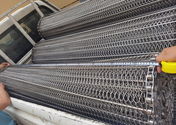 Suhu Tinggi Metal Mesh Belt Membersihkan Pengeringan Makanan Teh Sayuran Buah