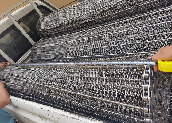 Harga yang bagus Suhu Tinggi Metal Mesh Belt Membersihkan Pengeringan Makanan Teh Sayuran Buah on line