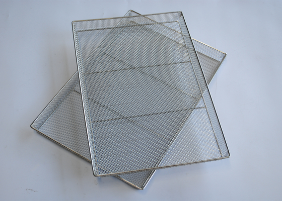 Harga yang bagus 5mm 6mm Diameter Luar Ss Wire Mesh Tray Baking Drying Bbq on line