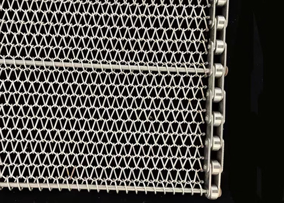 Harga yang bagus 1mm Wire Mesh Conveyor Belt Stainless Steel Balanced Weave Spiral Untuk Memanggang on line