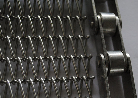 Harga yang bagus 304 Stainless Steel Conveyor Chain Wire Mesh Belt, Tahan Suhu Tinggi on line
