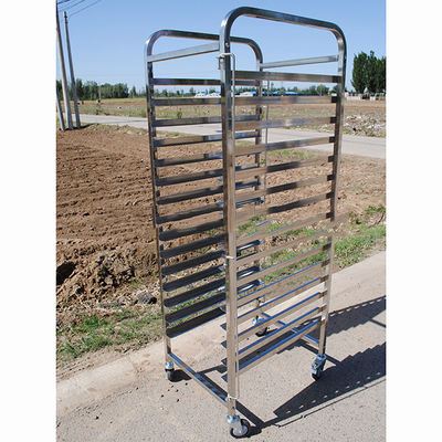 Dapat Disesuaikan 0.6mm-1.2mm Cooling Bakery Tray Rack Trolley Untuk Pengeringan Keju