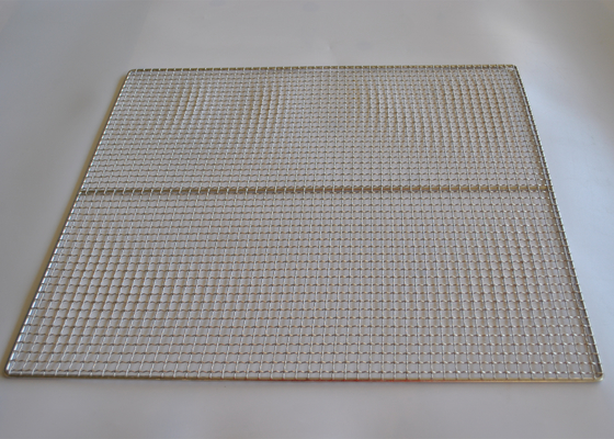 Harga yang bagus Ukuran Kustom SS304 SS316 Wire Mesh Baking Tray Untuk Memanggang Daging on line