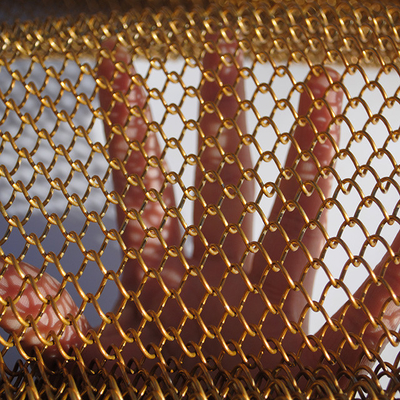 Kawat Mesh Logam Dekoratif Anodizing Perak Diameter 0,02mm-6.0mm Untuk Keamanan