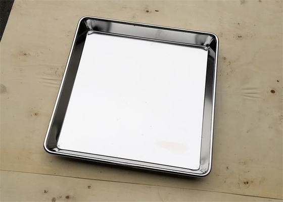 Harga yang bagus Food Grade Stainless Steel Baking Tray Oven Baking Pan 0.6mm yang dapat disesuaikan on line