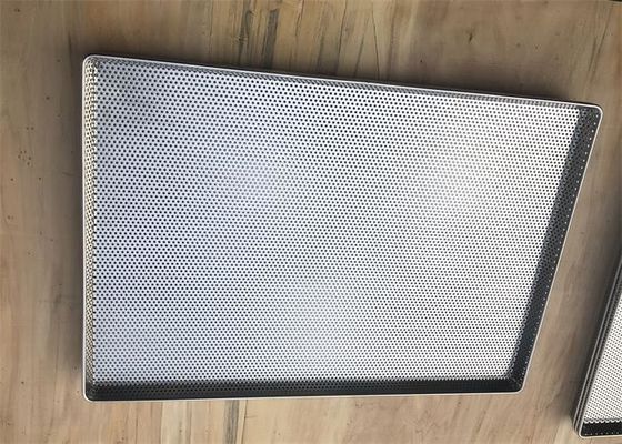 Industri Nampan Mesh Stainless Steel 2.5mm yang Dipoles