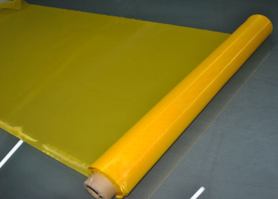 Kuning 62in 47T Polyester Screen Printing Mesh untuk Tekstil