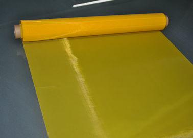 Harga yang bagus Kuning 64T - 55 Micron Polyester Sablon Jala Untuk Papan Sirkuit Cetak on line