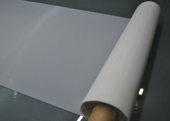 Putih 140T 34um Polyester Screen Printing Mesh 350 Mesh / inci