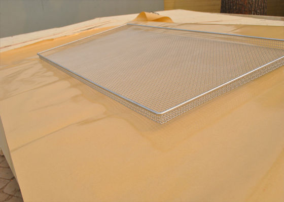 Makanan Kue Stainless Steel Wire Mesh Tray Kabel Untuk Oven Tahan Minyak