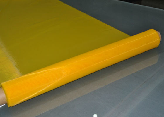 Elastisitas Rendah 43T Polyester Sablon Mesh Untuk Pencetakan Tekstil, 65 Inch