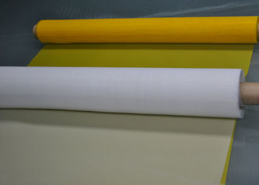 Harga yang bagus Putih / Kuning 100% Monofilamen Poliester Mesh Untuk Pencetakan Tekstil 120T - 34 on line