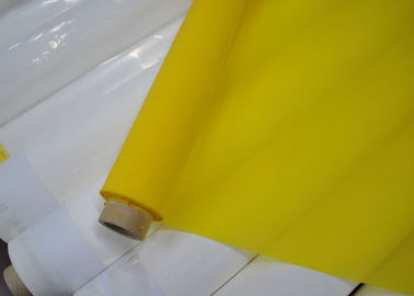 Harga yang bagus 158 Micron 47T Poliester Mesh Kain Untuk Pencetakan Keramik, Warna Putih / Kuning on line