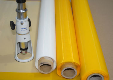 Harga yang bagus Elastisitas Rendah 102 Inch Polyester Bolting Cloth, Layar 110 Mesh Untuk Pencetakan Keramik on line