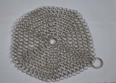 Harga yang bagus Kustom Pan Stainless Steel Chainmail Scrubber 10mm Diameter Luar, Ramah Lingkungan on line