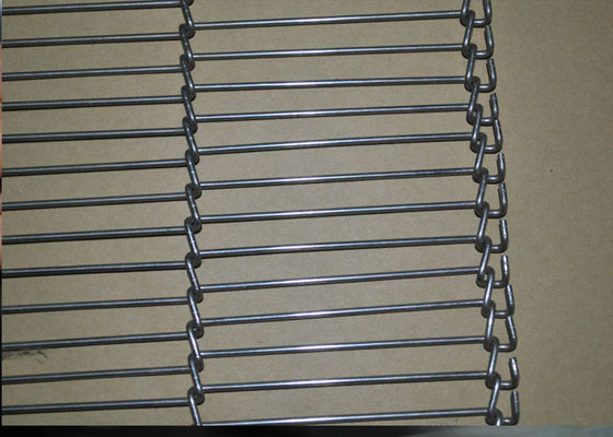 Tangga Metal Wire Mesh Conveyor Belt Untuk Pemrosesan Makanan, Ringan