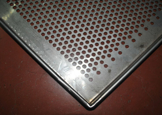 Baki Wire Mesh Stainless Steel berlubang Dehidrasi Diameter Bingkai 5-10mm
