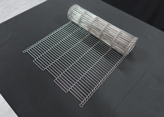 Logam 304/316 Stainless Steel Wire Mesh Belt Untuk Roti Oven Penggorengan