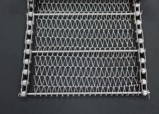 Harga yang bagus 304 Stainless Steel Balanced Weave Conveyor Belt Rantai Rantai Rantai Rantai Rantai Wire Mesh on line