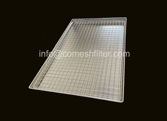 Harga yang bagus Baki Baja Berlubang Permukaan Poles yang Disesuaikan Tahan Air 400x600mm on line
