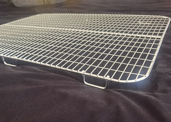 Tinggi Suhu 3 mm Oven Tray Mesh Untuk Industri Roti