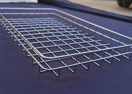 Panas Tahan Wire Mesh Trays 304 Stainless Steel Las Pengeringan Sosis