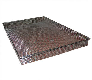 Harga yang bagus FDA Metal Wire Basket Rectangle untuk penyimpanan / sterilisasi / BBQ on line