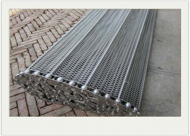 kualitas 304 Stainless Steel Conveyor Belt Dengan tahan suhu tinggi pabrik