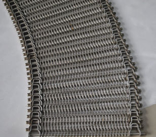 Harga yang bagus Wire Spiral Grid Halus Melengkung menyampaikan Belt Link sisi bentuk U on line