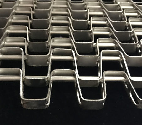 SGS Kawat Honeycomb Conveyor Belt Dengan stainless steel 304 316, baja karbon tinggi
