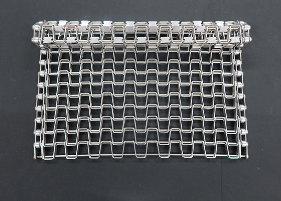 Harga yang bagus Customized Size Stainless Steel Flat Wire Honeycomb Mesh Conveyor Belt on line