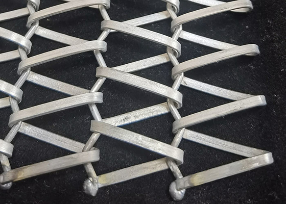 High Working Temperature Stainless Steel Flat Spiral Wire Link Conveyor Belt Untuk Peralatan Pengeringan Dan Tungku Kontinyu