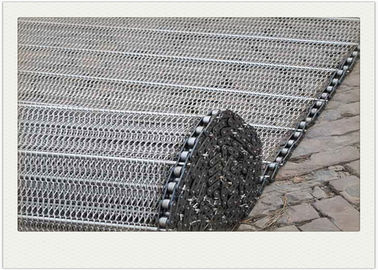 Harga yang bagus Belt Conveyor Wire Mesh Industri Makanan Dengan Lalu Lintas / Rantai Konveyor Belt yang Halus on line