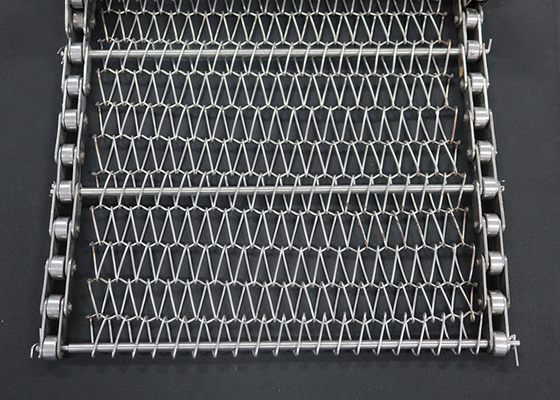 Harga yang bagus Rantai tenunan stainless steel datar seimbang spiral kawat tenun konveyor mesh sabuk on line