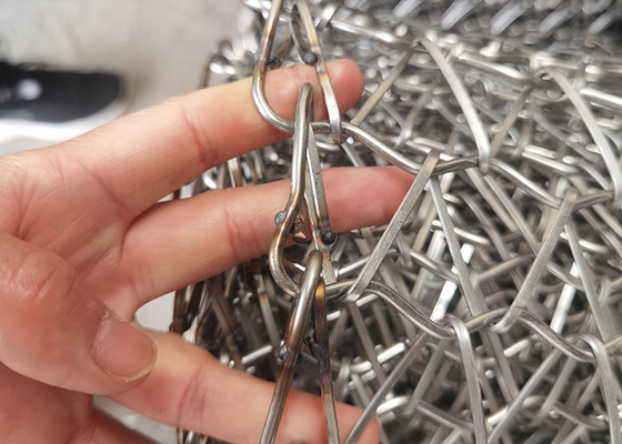 Ketahanan Panas 5,4 m lebar 304 stainless steel spiral kawat datar link sabuk untuk kayu lapis pengering veneer
