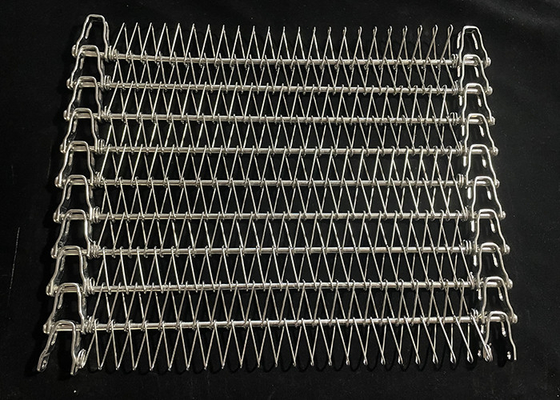 Harga yang bagus Rantai konveyor spiral freezer stainless steel flexible rod wire mesh untuk konveyor spiral multi-tier di industri makanan on line