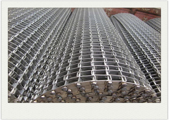Flat Conveyor Mesh Wire Belt Dengan Staininless Steel Yang Digunakan Pada Mesin Berat