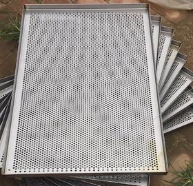 kualitas Baki kabel kawat berlubang logam keranjang, loyang Stainless Steel untuk pengolahan makanan pabrik