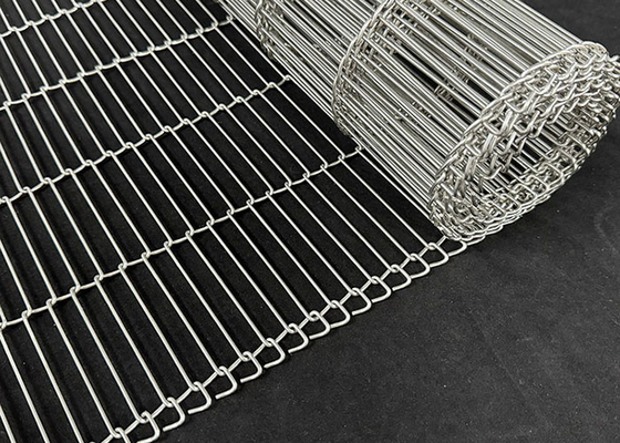 Harga yang bagus Pabrik di Cina Korosi dan Resistensi Suhu Tinggi 304 stainless steel Wire Mesh Ladder Conveyor Belt on line