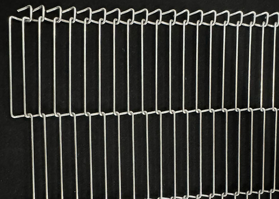 Harga yang bagus 304 stainless steel ladder mesh conveyor belt untuk oven pizza on line